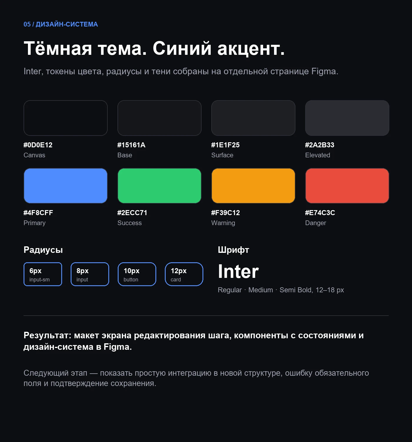 Модуль интеграций — раздел кейса 5